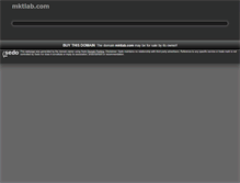 Tablet Screenshot of mktlab.com